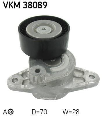 Rolo tensor da correia trapezoidal estriada SKF ref. VKM 38089